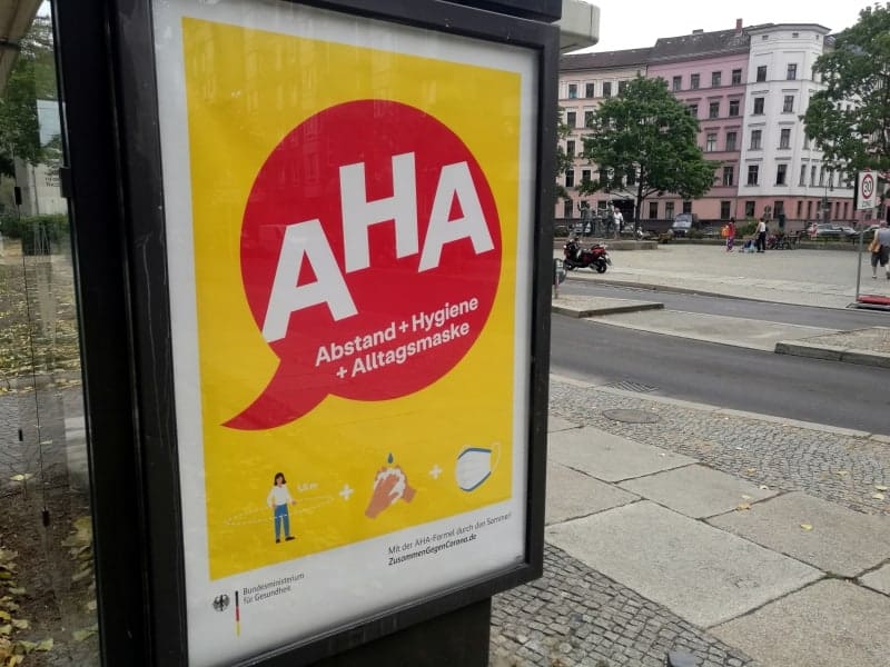 Werbung für AHA-Regeln, über dts Nachrichtenagentur