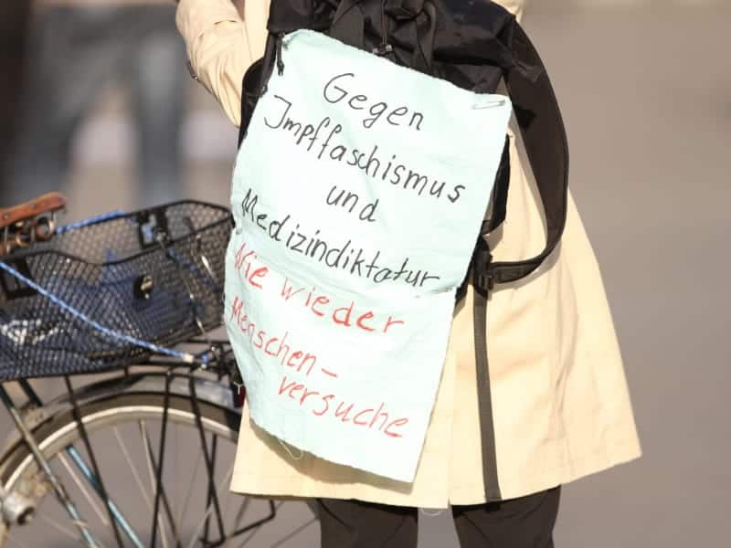 Corona-Demo, über dts Nachrichtenagentur