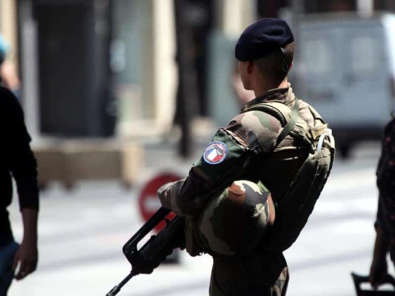 Französischer Soldat in Nizza, über dts Nachrichtenagentur