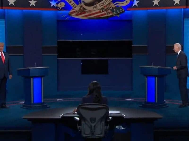 TV-Duell Trump/Biden am 22.10.2020, über dts Nachrichtenagentur