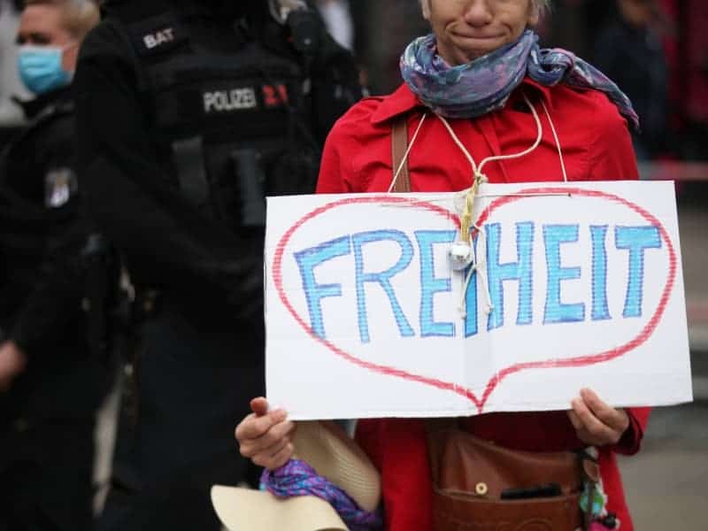 Corona-Demo, über dts Nachrichtenagentur