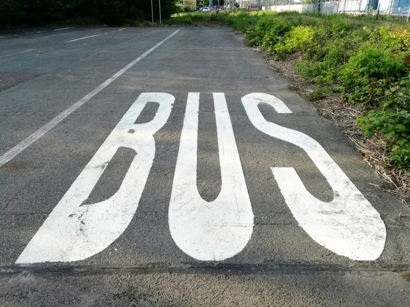 Leerer Bus-Parkplatz, über dts Nachrichtenagentur