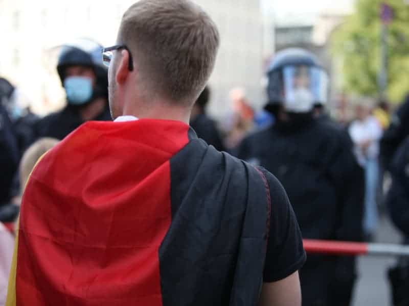 Demo von Corona-Skeptikern am 29.08.2020, über dts Nachrichtenagentur