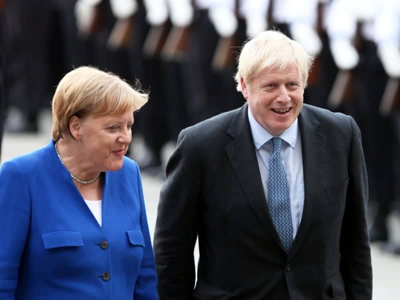 Angela Merkel und Boris Johnson in 2019, über dts Nachrichtenagentur