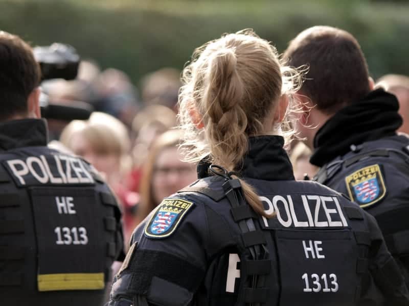 Polizei bei Protesten in Chemnitz, über dts Nachrichtenagentur