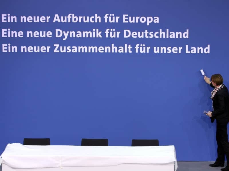 Koalitionsvertrag 2018-2021 wird unterschrieben, über dts Nachrichtenagentur