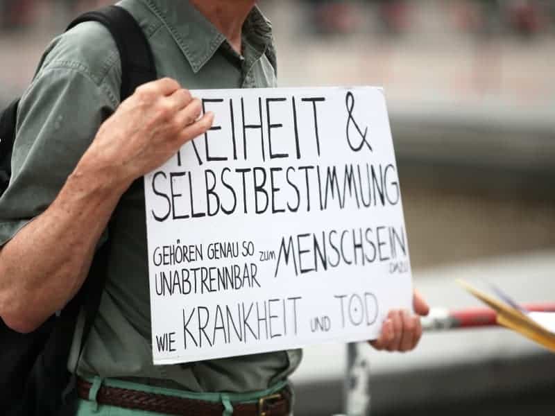 Corona-Demo, über dts Nachrichtenagentur