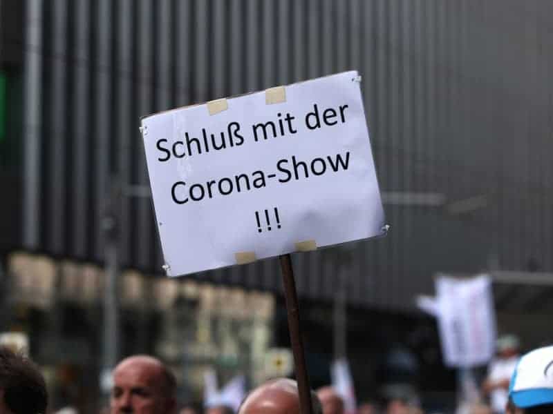 Demo von Corona-Skeptikern am 29.08.2020, über dts Nachrichtenagentur