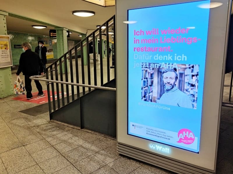 Werbung für die AHA-Regeln, über dts Nachrichtenagentur