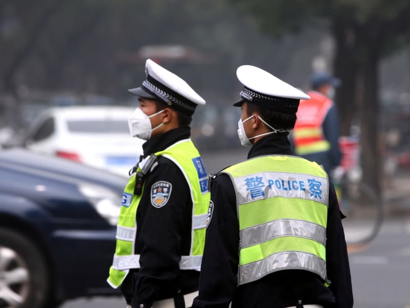 Polizisten in China, über dts Nachrichtenagentur