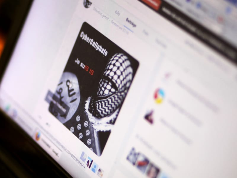 IS-Logo auf einer Internetseite, über dts Nachrichtenagentur