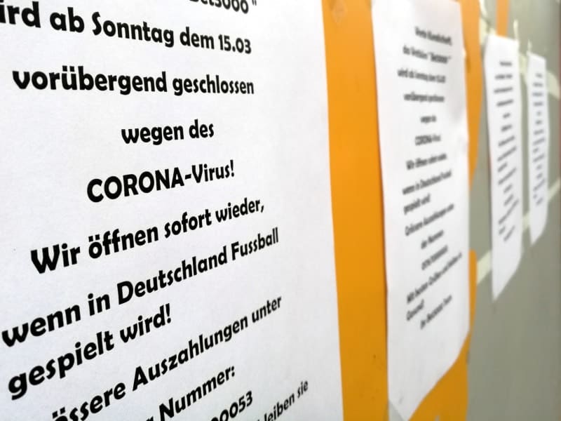 Geschlossenes Wettbüro, über dts Nachrichtenagentur