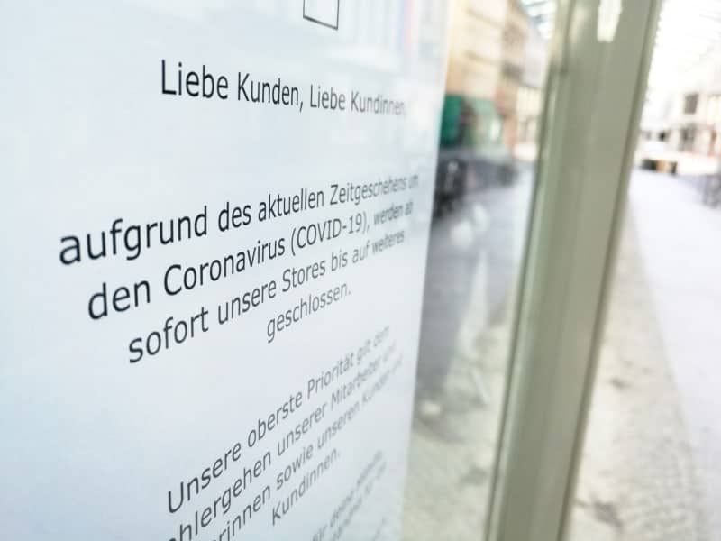 Wegen Coronakrise geschlossener Laden, über dts Nachrichtenagentur