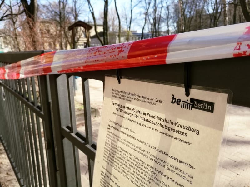 Gesperrter Spielplatz, über dts Nachrichtenagentur