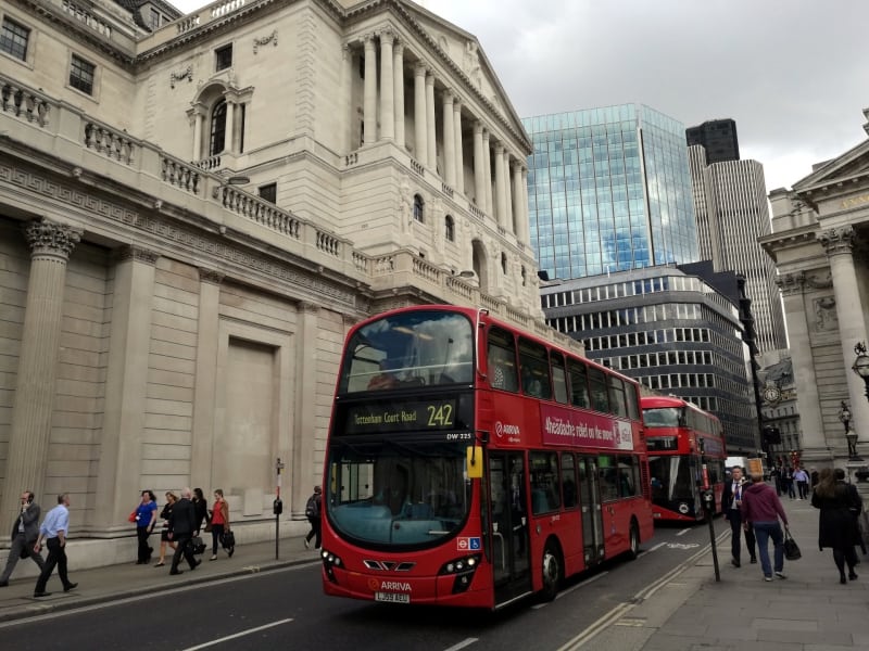 Bank of England im Finanzviertel von London, über dts Nachrichtenagentur
