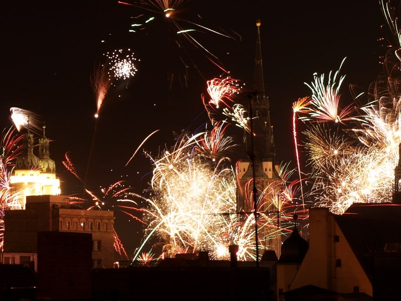 Silvesterfeuerwerk in Halle, über dts Nachrichtenagentur