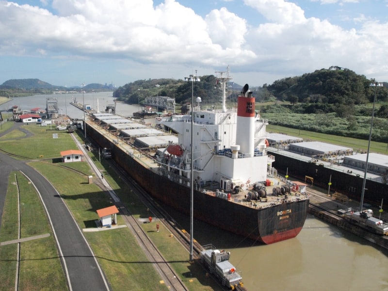 Frachtschiff im Panama-Kanal, über dts Nachrichtenagentur