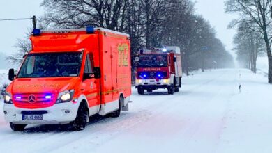 90 schneebedingte Einsätze binnen 24 Stunden im Emsland