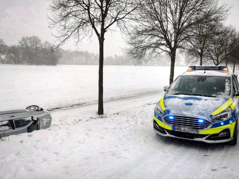 Unfall am 07.02.2021 bei Paderborn, Polizei Paderborn, Text: über dts Nachrichtenagentur