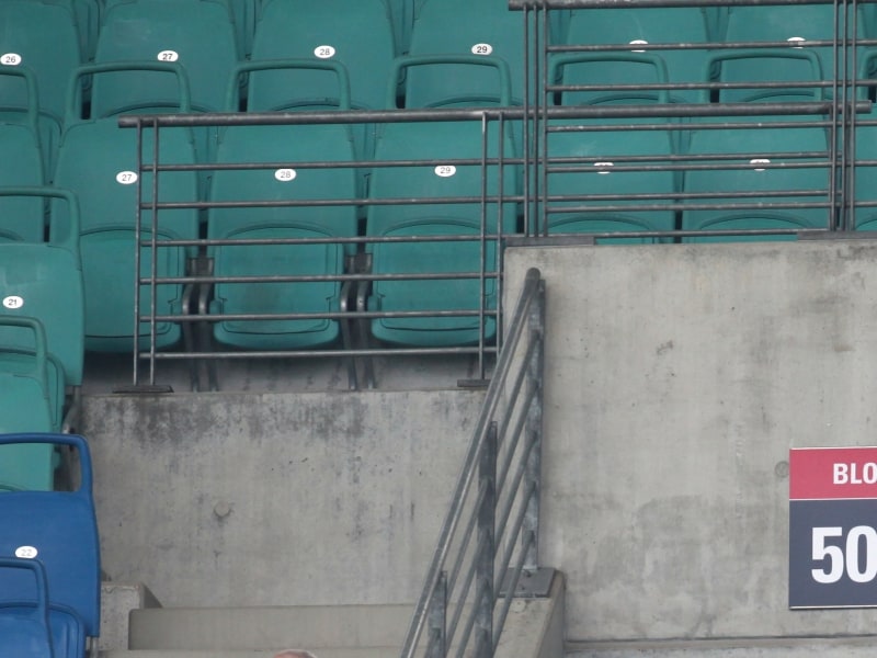 Leere Sitzplätze im Stadion von RB Leipzig, über dts Nachrichtenagentur