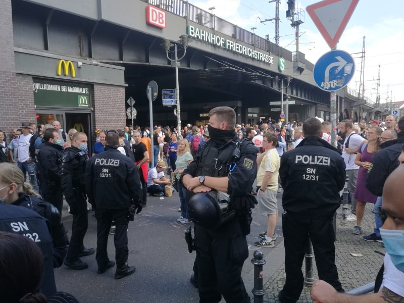 Demo von Corona-Skeptikern am 29.08.2020, über dts Nachrichtenagentur