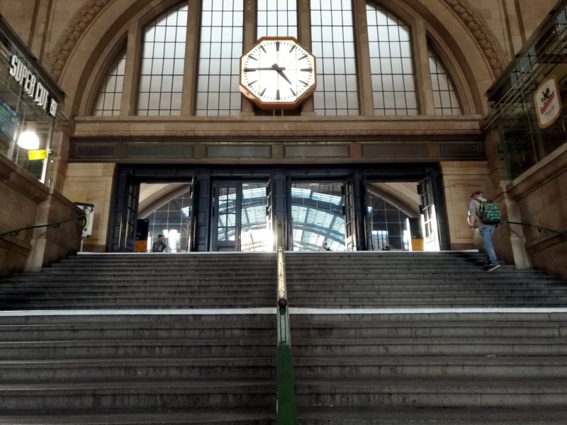 Bahnhofsuhr im Leipziger Hauptbahnhof, über dts Nachrichtenagentur
