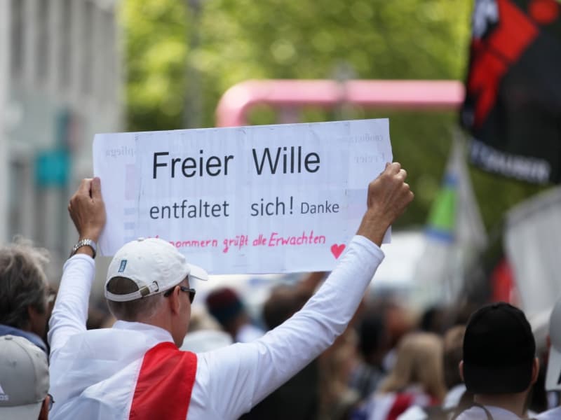 Demo von Corona-Skeptikern am 29.08.2020, über dts Nachrichtenagentur