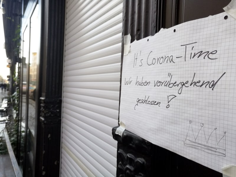 Wegen Coronakrise geschlossener Laden, über dts Nachrichtenagentur
