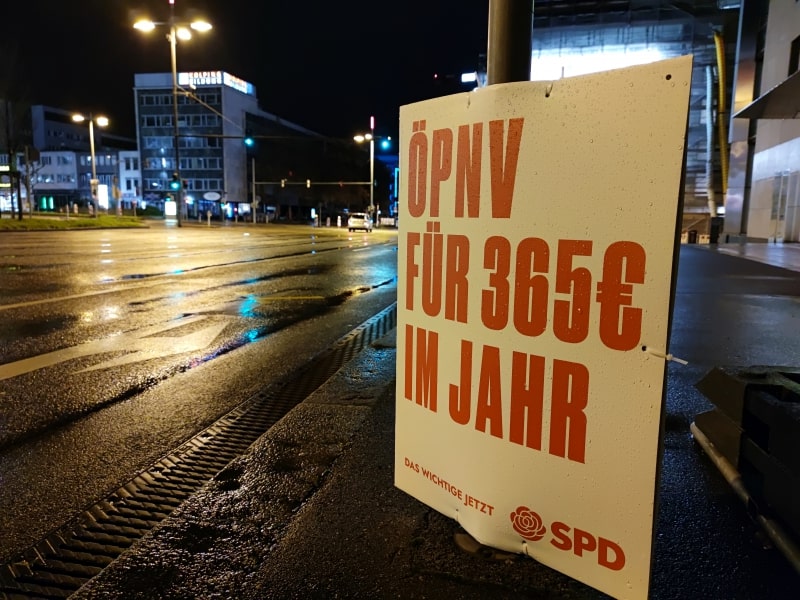 SPD-Wahlplakat zur Landtagswahl in Baden-Württemberg 2021, über dts Nachrichtenagentur