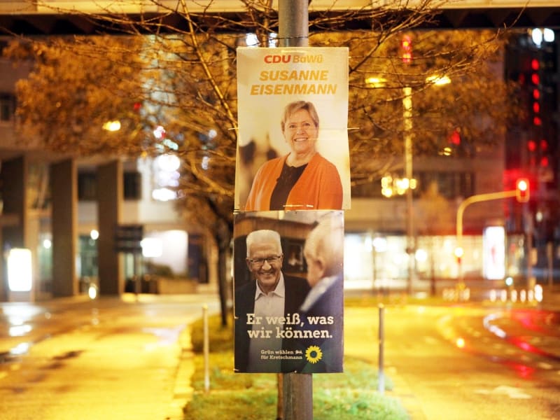 Wahlplakate zur Landtagswahl in Baden-Württemberg 2021, über dts Nachrichtenagentur
