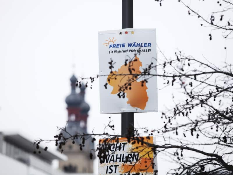 Wahlplakat zur Landtagswahl in Rheinland-Pfalz 2021, über dts Nachrichtenagentur