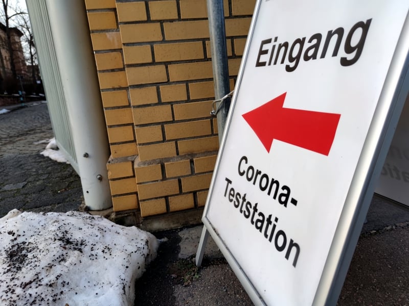 Corona-Teststation, über dts Nachrichtenagentur