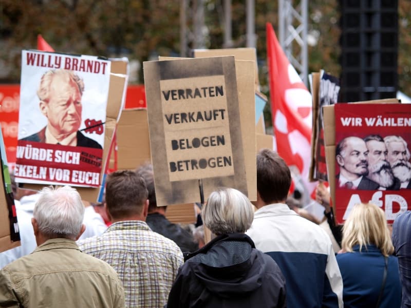 Protest von AfD-Sympathisanten, über dts Nachrichtenagentur