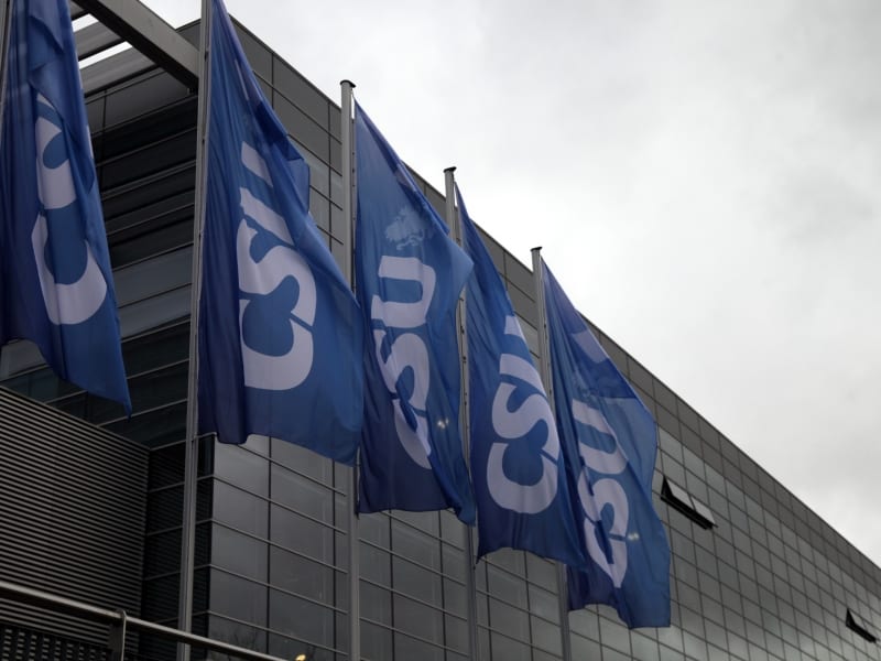 CSU-Fahnen, über dts Nachrichtenagentur