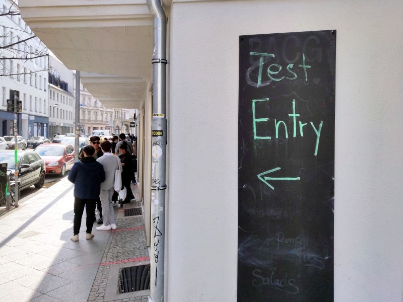 Corona-Teststation, über dts Nachrichtenagentur