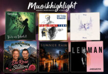 Montage aus sechs Coverabbildungen: Gary Lux, Unbd, Formoe, Die Alpenfrieden, studio-s und Jaeclectic