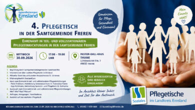 Einladung zum 4. Pflegetisch der Samtgemeinde Freren am 30. September in Thuine