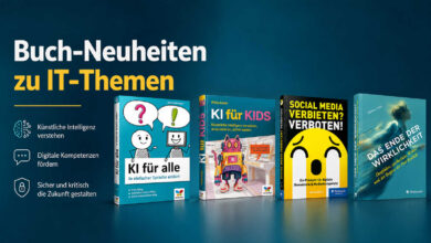 Bücher zu KI und Social Media, IT-Buchneuheiten