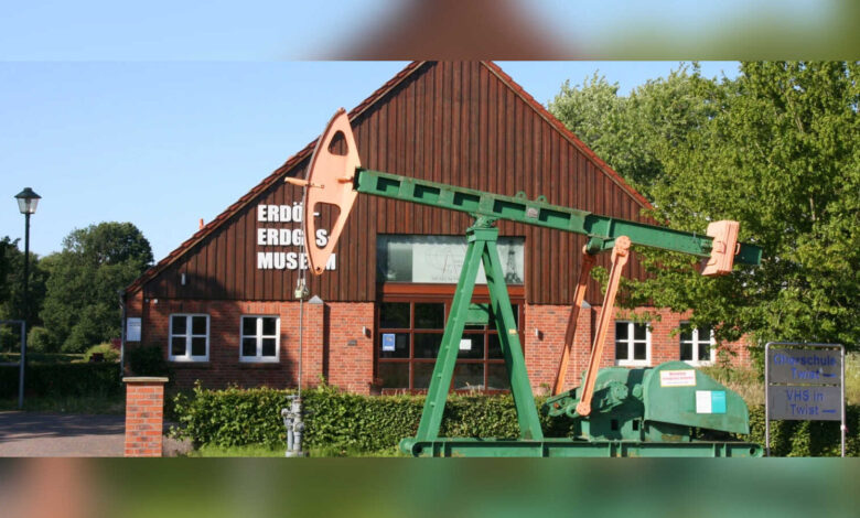 Das Erdöl-Erdgas-Museum in Twist, Schauplatz der Ausstellung zur Geschichte der Erdölförderung im Emsland