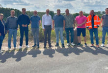 Neu ausgebauter Wirtschaftsweg Am Fischteich in Geeste
