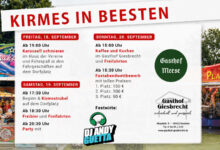 Plakat zur Kirmes in Beesten vom 18. bis 20. September 2026