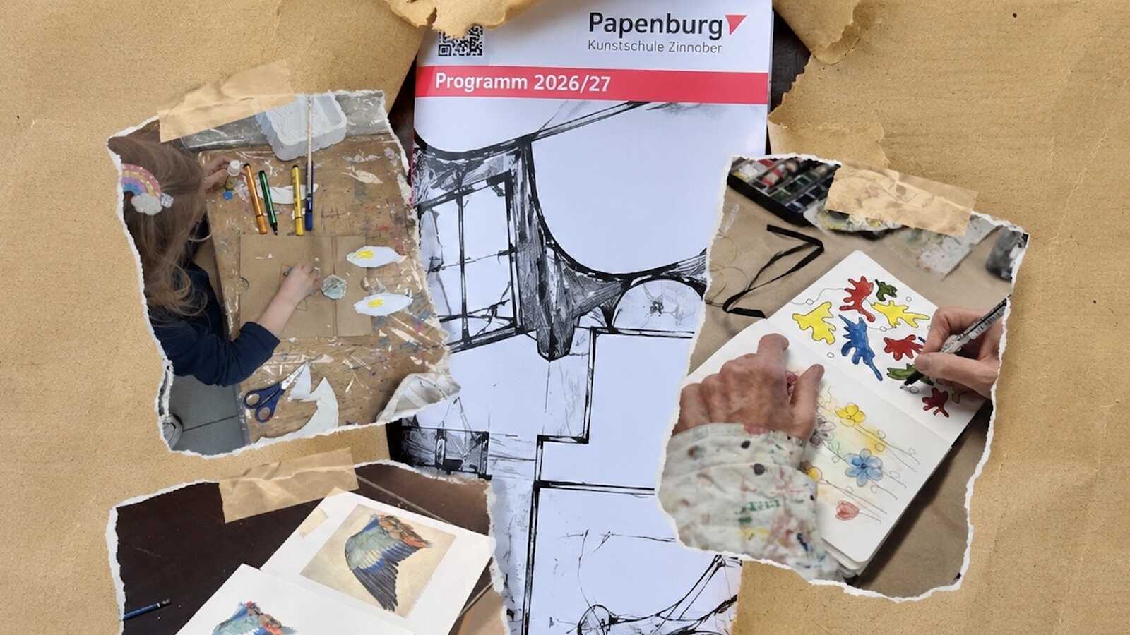 Arbeiten aus einem Kurs der Kunstschule Zinnober in Papenburg