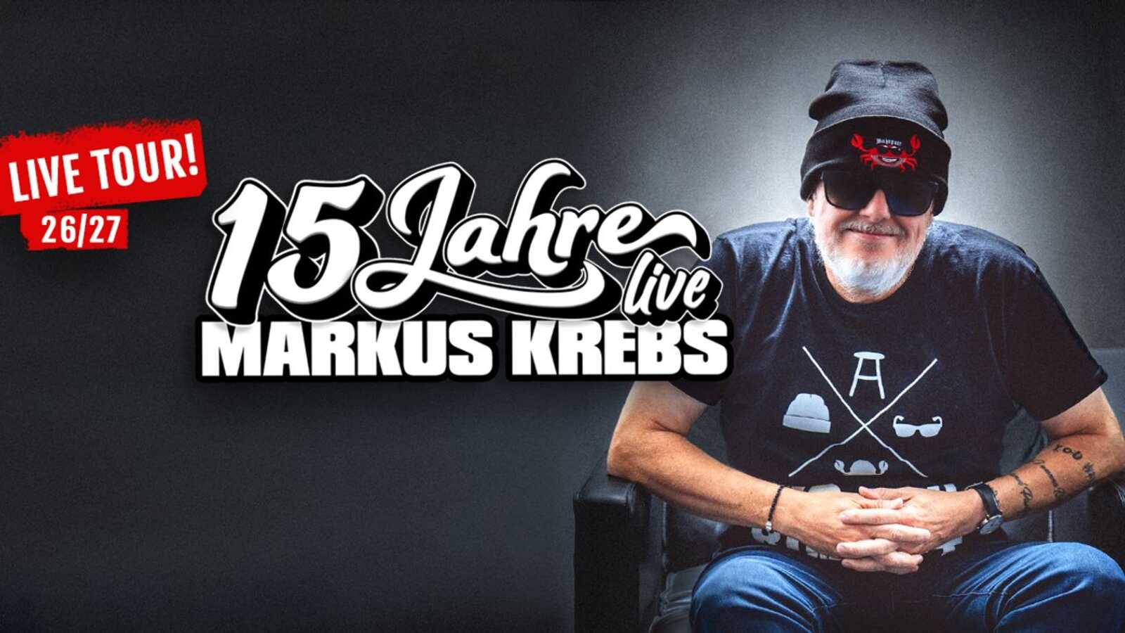 Comedian Markus Krebs zum Jubiläum seiner 15-jährigen Bühnenkarriere