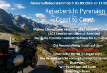 Motorräder bei einem Treffen der Polizei und Verkehrswacht
