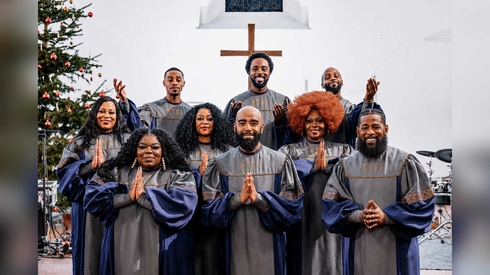 Das Ensemble der New York Gospel Stars auf der Bühne
