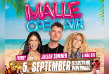 Ankündigungsmotiv zum Malle Open Air im Stadtpark Papenburg