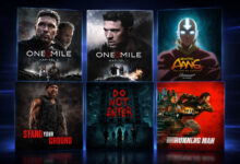 Filmplakate der Paramount+ Neuheiten One Mile Kapitel 1 und 2, Avatar Aang, Stand Your Ground, Do Not Enter und The Running Man