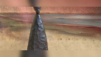Kunstwerk aus der Ausstellung Rotschlämme, Könige und Zeitgeist im Ausstellungszentrum Gut Altenkamp in Papenburg-Aschendorf