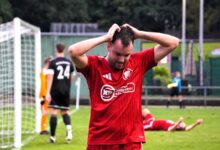 Spielszene aus der Partie der zweiten Herren des SV Union Lohne gegen Borussia Neuenhaus