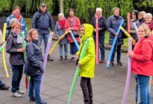 Teilnehmerinnen beim Themenspaziergang Selbstbehauptung und Selbstschutz in Nordhorn